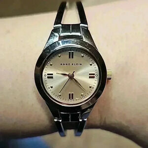 Anne Klein Silver Toned Watch with Rose Gold Toned Face AK/1369